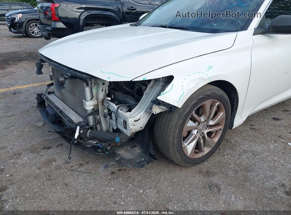 1HGCV1F11JA139524 2018 HONDA ACCORD White Вид спереду