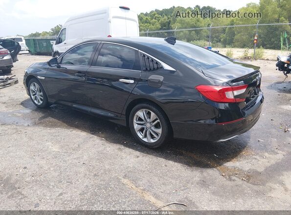 1HGCV1F11JA207255 2018 HONDA ACCORD Черный Задняя левая четверть