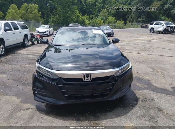 1HGCV1F11JA207255 2018 HONDA ACCORD Черный Вид щитка приборов
