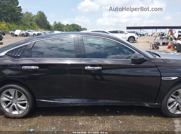 1HGCV1F11JA207255 2018 HONDA ACCORD Черный Вид задней части салона