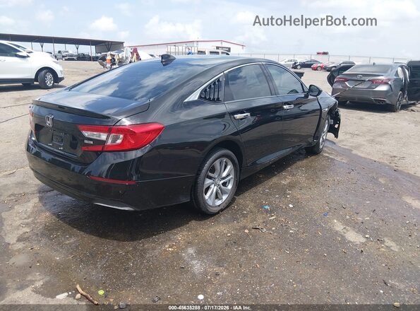 1HGCV1F11JA207255 2018 HONDA ACCORD Черный Задняя правая четверть
