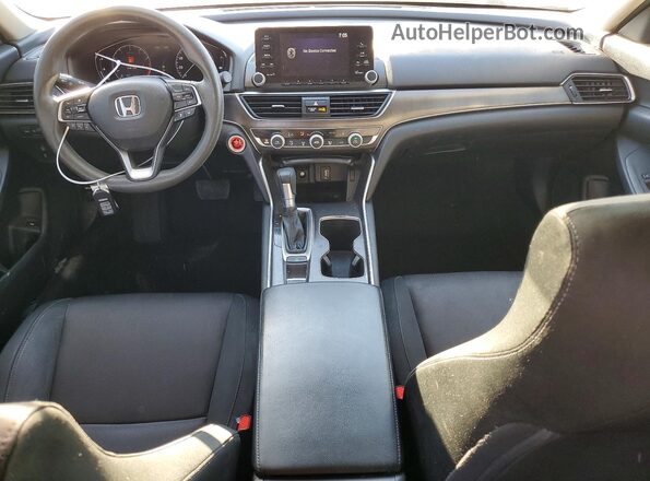 1HGCV1F11JA253250 2018 HONDA ACCORD Gray Dashboard view