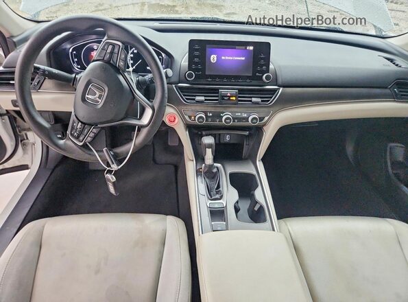 1HGCV1F11KA007512 2019 HONDA ACCORD White Dashboard view