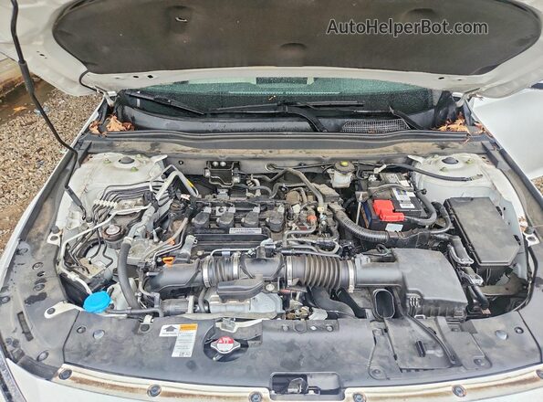 1HGCV1F11KA007512 2019 HONDA ACCORD White Rear interior view
