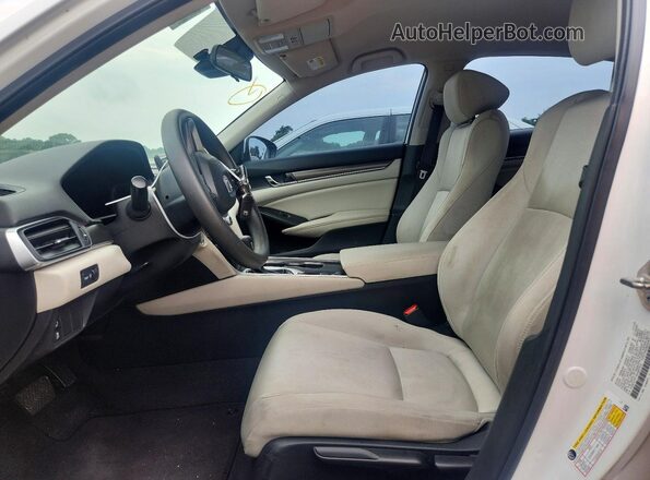1HGCV1F11KA007512 2019 HONDA ACCORD White Front interior view