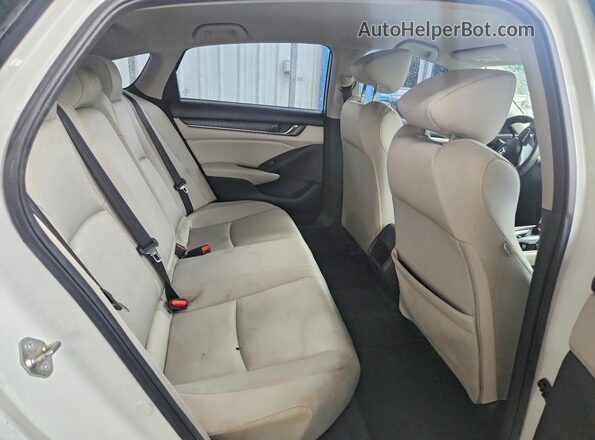 1HGCV1F11KA007512 2019 HONDA ACCORD White Rear seats view