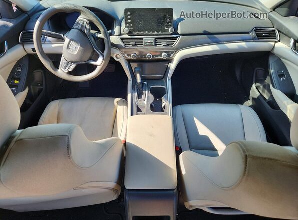 1HGCV1F11KA022950 2019 HONDA ACCORD White Առջևի վահանակի տեսք