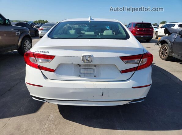 1HGCV1F11KA022950 2019 HONDA ACCORD White Հետևի տեսք