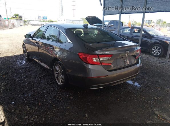 1HGCV1F11KA027971 2019 HONDA ACCORD Gray Trasero izquierdo