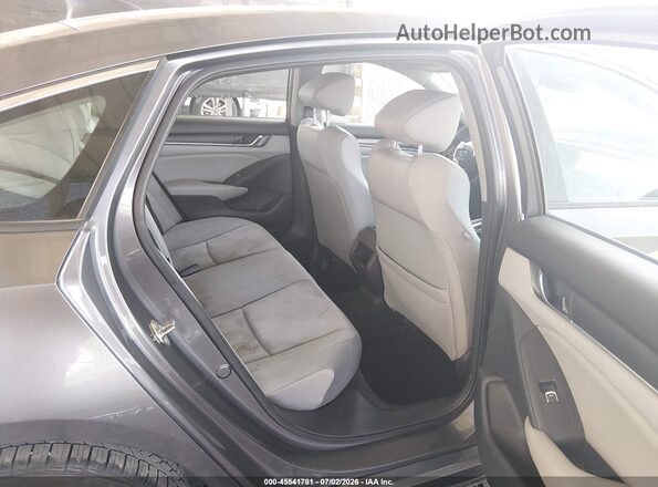 1HGCV1F11KA027971 2019 HONDA ACCORD Gray Vista de la etiqueta del VIN