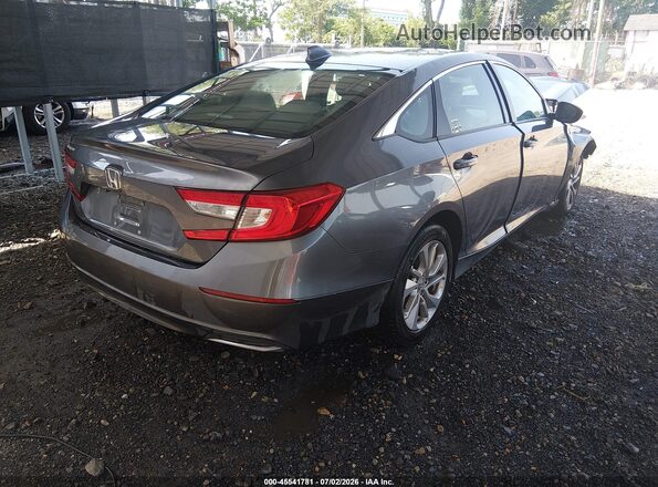 1HGCV1F11KA027971 2019 HONDA ACCORD Gray Trasero derecho