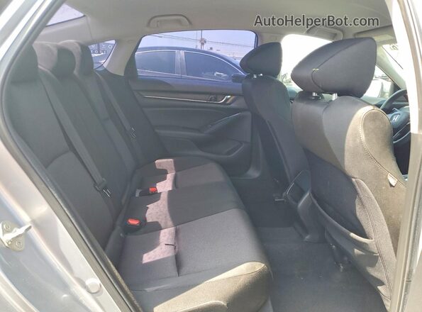 1HGCV1F11KA118660 2019 HONDA ACCORD Silver უკანა სავარძლების ხედი