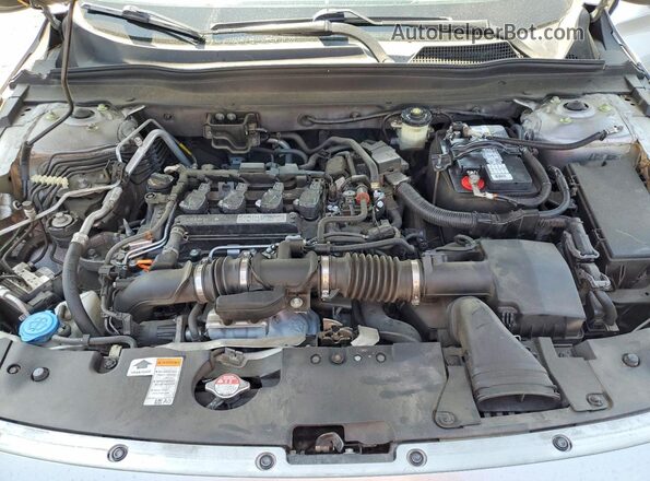 1HGCV1F11KA118660 2019 HONDA ACCORD Silver უკანა სალონის ხედი