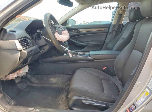 1HGCV1F11KA158057 2019 HONDA ACCORD Gray Սալոնի դիմացի տեսք
