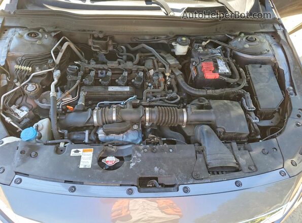 1HGCV1F12JA009624 2018 HONDA ACCORD Gray Vista interior trasera