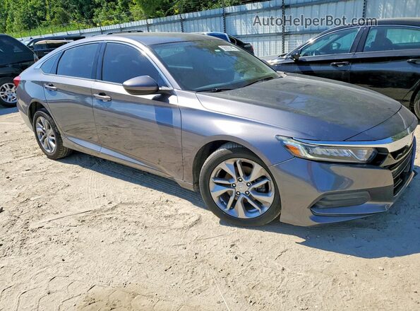1HGCV1F12JA009624 2018 HONDA ACCORD Gray Delantero derecho