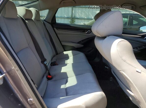 1HGCV1F12JA009624 2018 HONDA ACCORD Gray Vista de los asientos traseros
