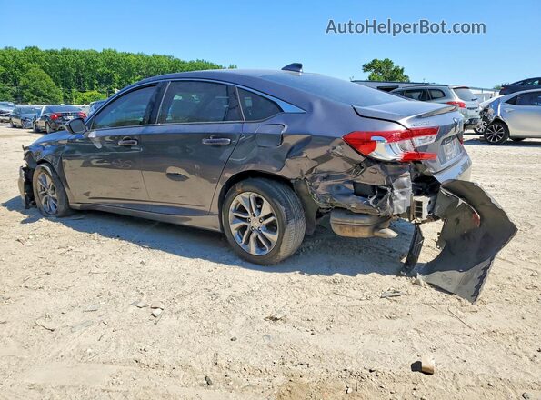 1HGCV1F12JA009624 2018 HONDA ACCORD Gray Trasero izquierdo