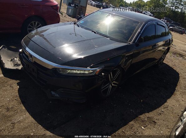 1HGCV1F12JA060976 2018 HONDA ACCORD Black Vista tres cuartos delantera izquierda