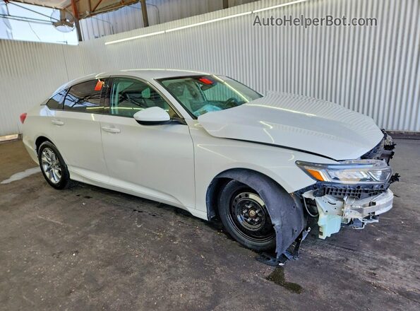 1HGCV1F12JA068303 2018 HONDA ACCORD White Front right