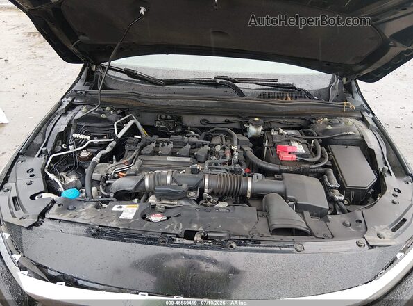 1HGCV1F12JA070469 2018 HONDA ACCORD Черный Вид сзади
