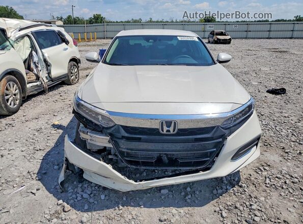 1HGCV1F12JA140455 2018 HONDA ACCORD White Front view