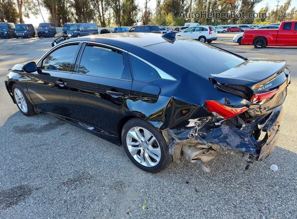 1HGCV1F12KA075916 2019 HONDA ACCORD Black Rear left