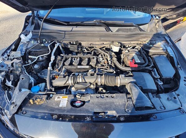 1HGCV1F12KA075916 2019 HONDA ACCORD Black Rear interior view