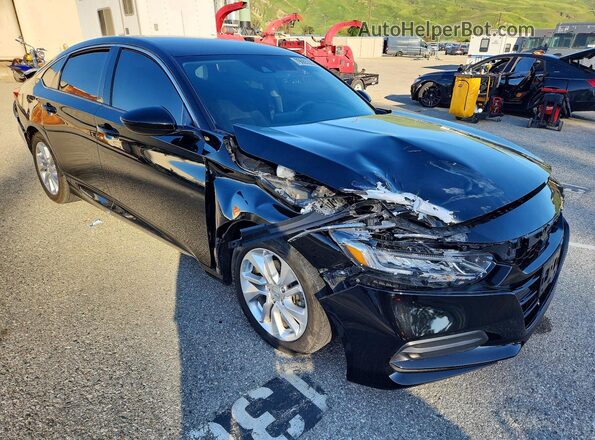 1HGCV1F12KA075916 2019 HONDA ACCORD Black Front right