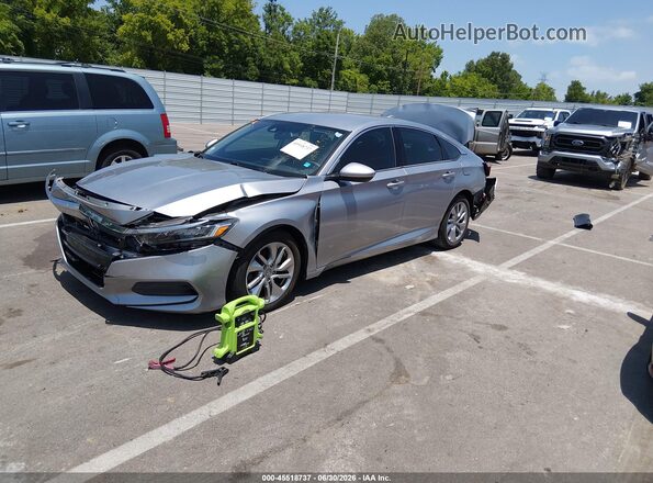 1HGCV1F12KA103827 2019 HONDA ACCORD Silver Vista tres cuartos delantera izquierda