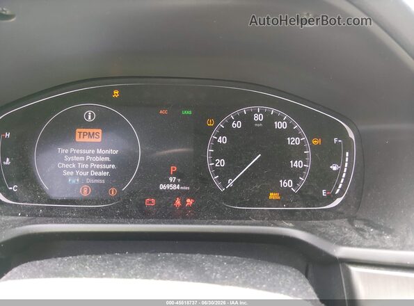 1HGCV1F12KA103827 2019 HONDA ACCORD Silver Vista de los asientos traseros