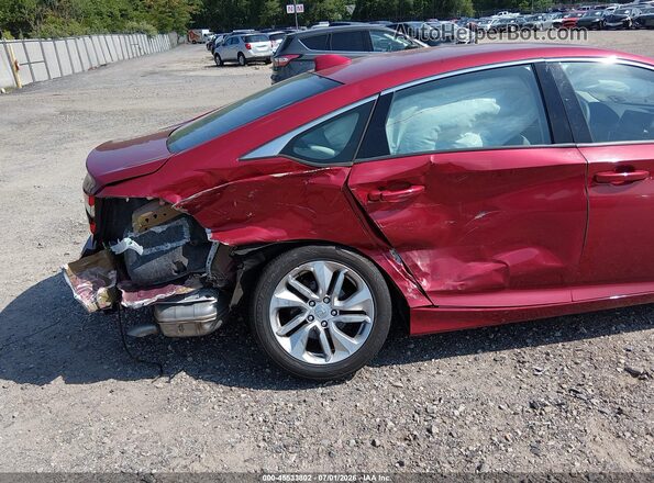 1HGCV1F12KA121390 2019 HONDA ACCORD Red Вид спереду