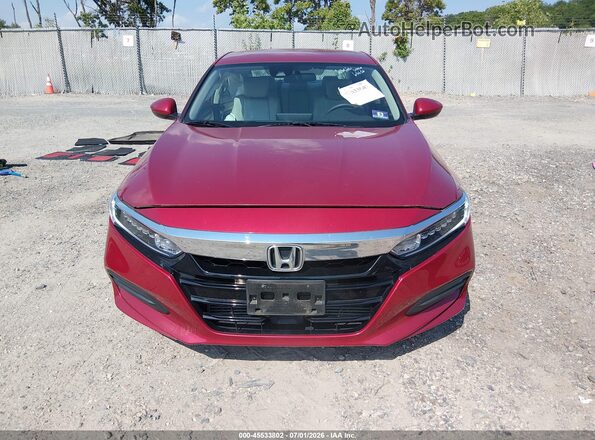 1HGCV1F12KA121390 2019 HONDA ACCORD Red Вид щитка приладів