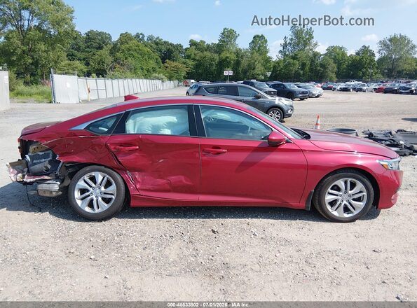 1HGCV1F12KA121390 2019 HONDA ACCORD Red Вид задньої частини салону
