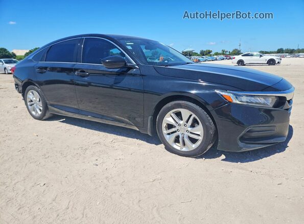 1HGCV1F12KA123334 2019 HONDA ACCORD Black Delantero derecho