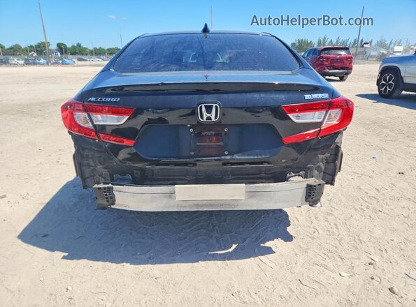 1HGCV1F12KA123334 2019 HONDA ACCORD Black Vista trasera