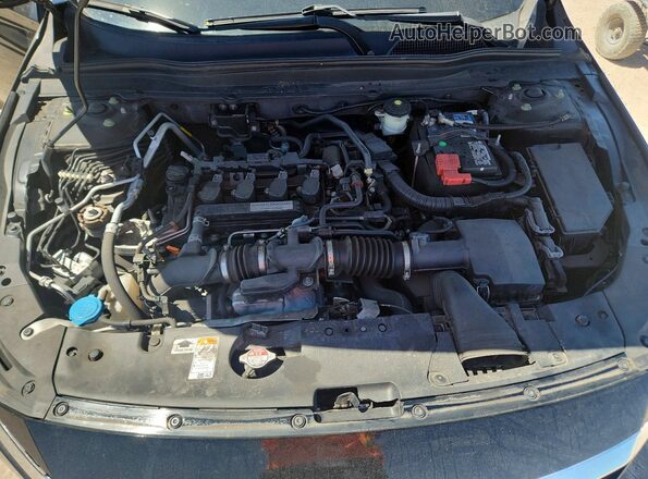1HGCV1F12KA123334 2019 HONDA ACCORD Black Vista interior trasera