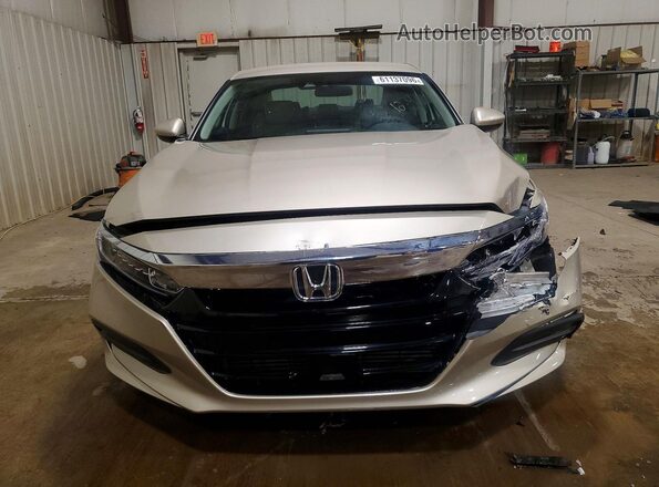1HGCV1F12KA124936 2019 HONDA ACCORD Beige წინა ხედი