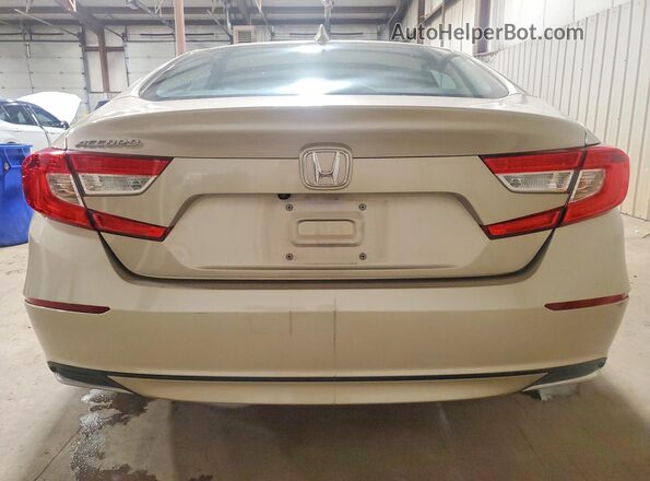 1HGCV1F12KA124936 2019 HONDA ACCORD Beige უკანა ხედი
