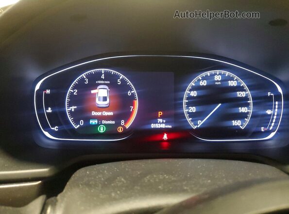 1HGCV1F12KA124936 2019 HONDA ACCORD Beige ხელსაწყოთა პანელის ხედი