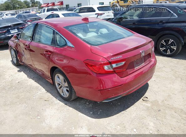 1HGCV1F12KA155166 2019 HONDA ACCORD Maroon Հետևի ձախ