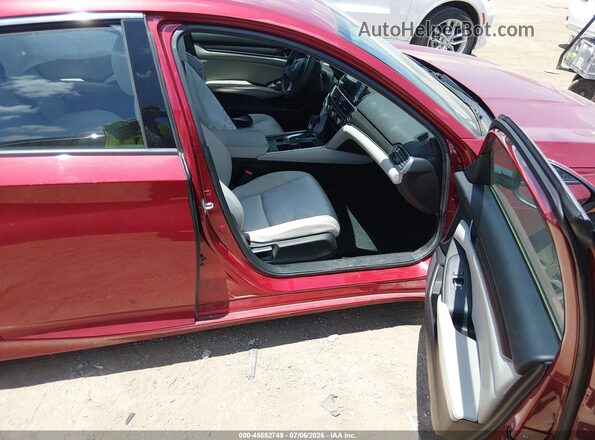 1HGCV1F12KA155166 2019 HONDA ACCORD Maroon Սալոնի դիմացի տեսք