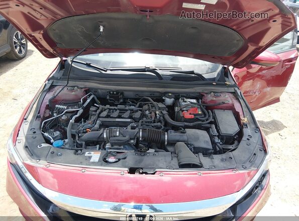 1HGCV1F12KA155166 2019 HONDA ACCORD Maroon Հետևի տեսք