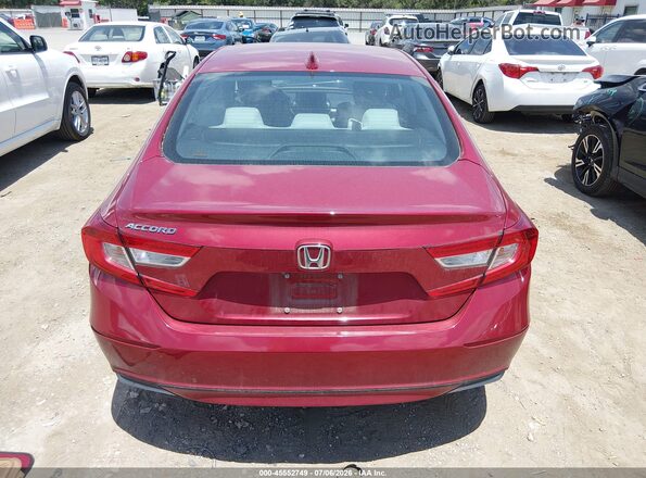 1HGCV1F12KA155166 2019 HONDA ACCORD Maroon 