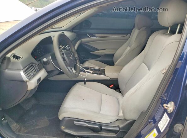 1HGCV1F12LA138594 2020 HONDA ACCORD Синий Вид салона спереди