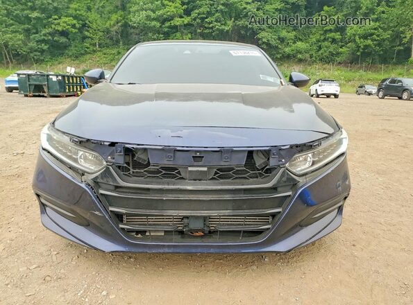 1HGCV1F12LA138594 2020 HONDA ACCORD Синий Вид спереди
