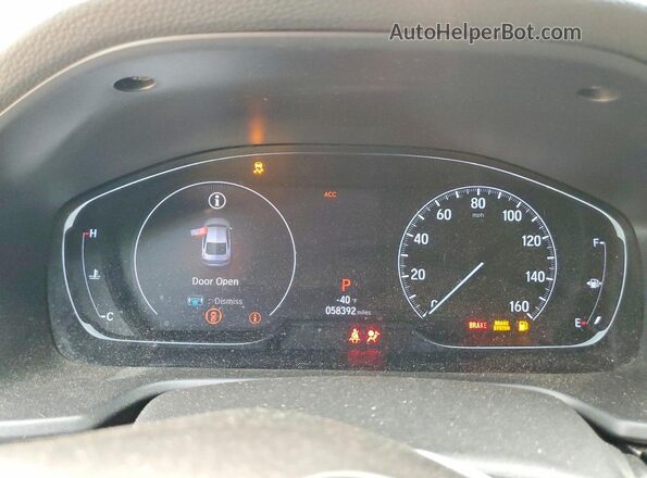 1HGCV1F12LA138594 2020 HONDA ACCORD Синий Вид щитка приборов