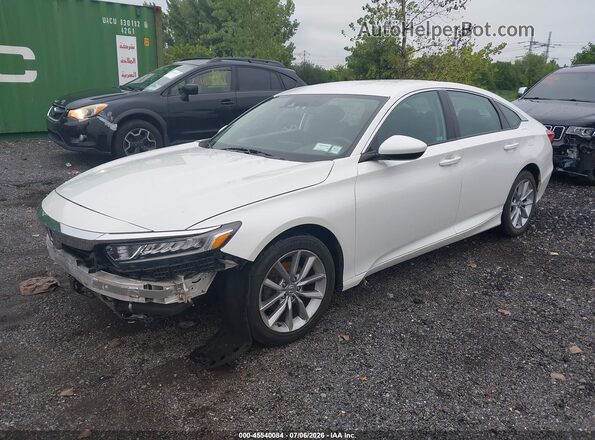 1HGCV1F12MA052848 2021 HONDA ACCORD White Vista tres cuartos delantera izquierda