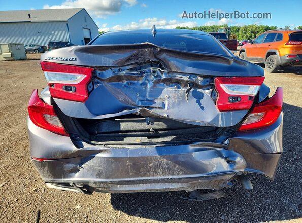 1HGCV1F12MA124325 2021 HONDA ACCORD Gray Widok z tyłu