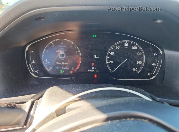 1HGCV1F12MA124325 2021 HONDA ACCORD Gray Widok zestawu wskaźników